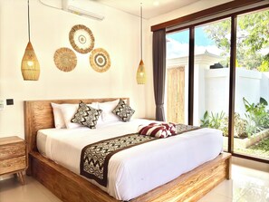 Luxury Villa, 2 Bedrooms, Pool View, Garden Area | Premium bedding, minibar, in-room safe, desk