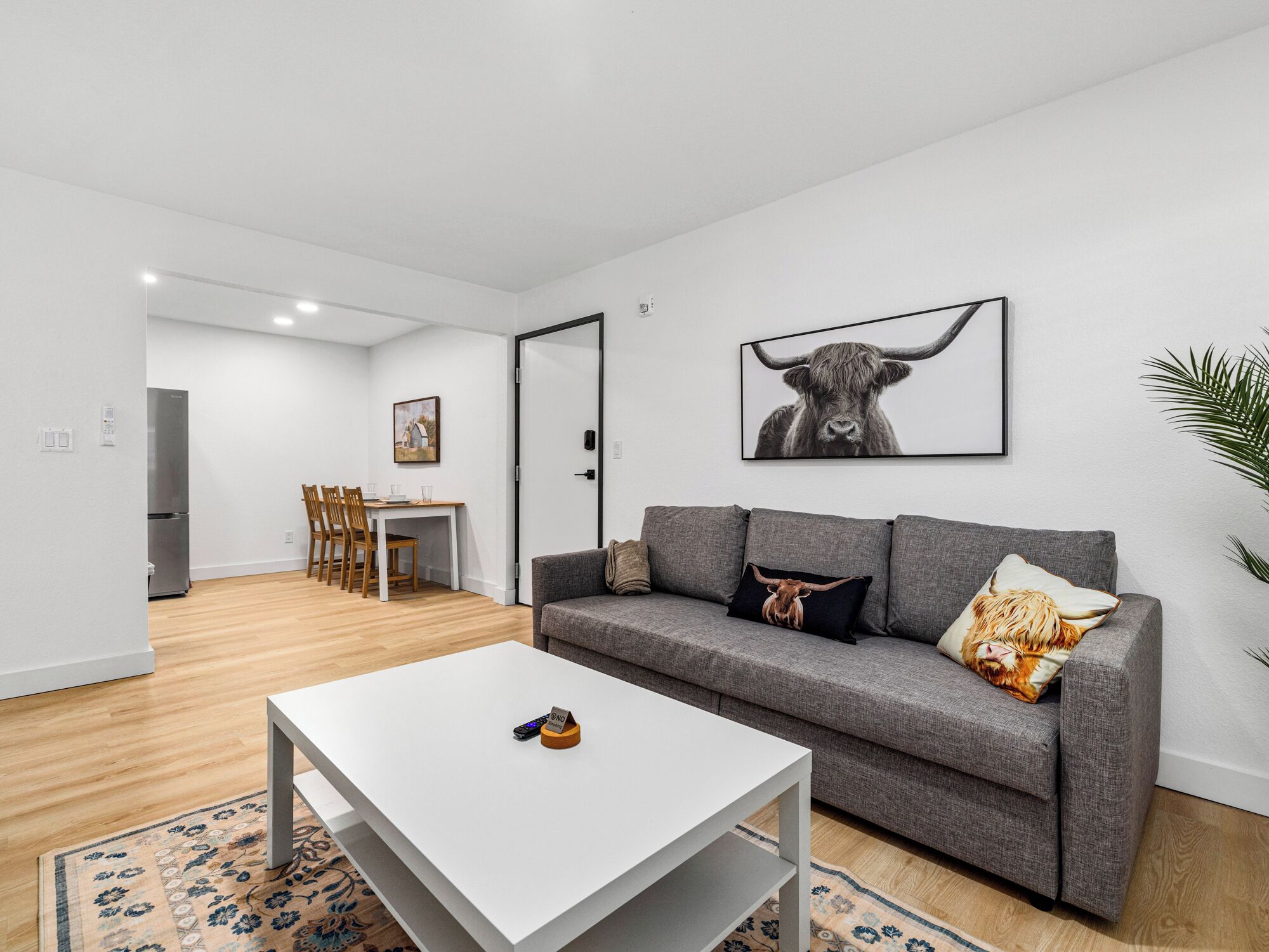 Grand Apartment, City View | Living area | 65-inch Smart TV with digital channels, streaming services