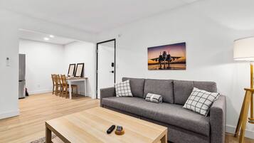 Appartement Affaires, vue ville | Coin séjour