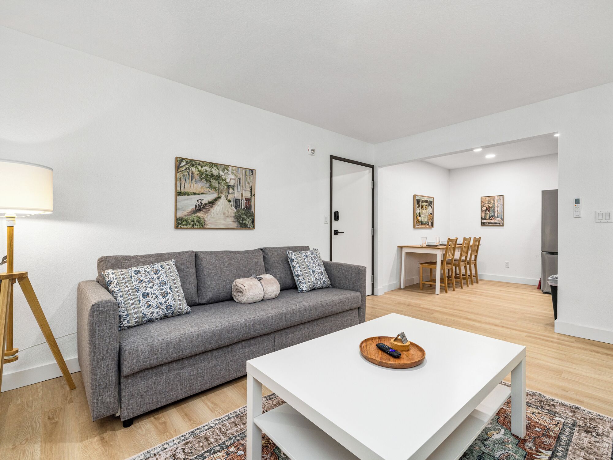 Deluxe Apartment, City View | Living area | 65-inch Smart TV with digital channels, streaming services