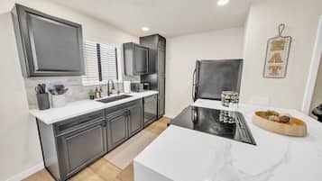 Microwave, oven, stovetop, dishwasher