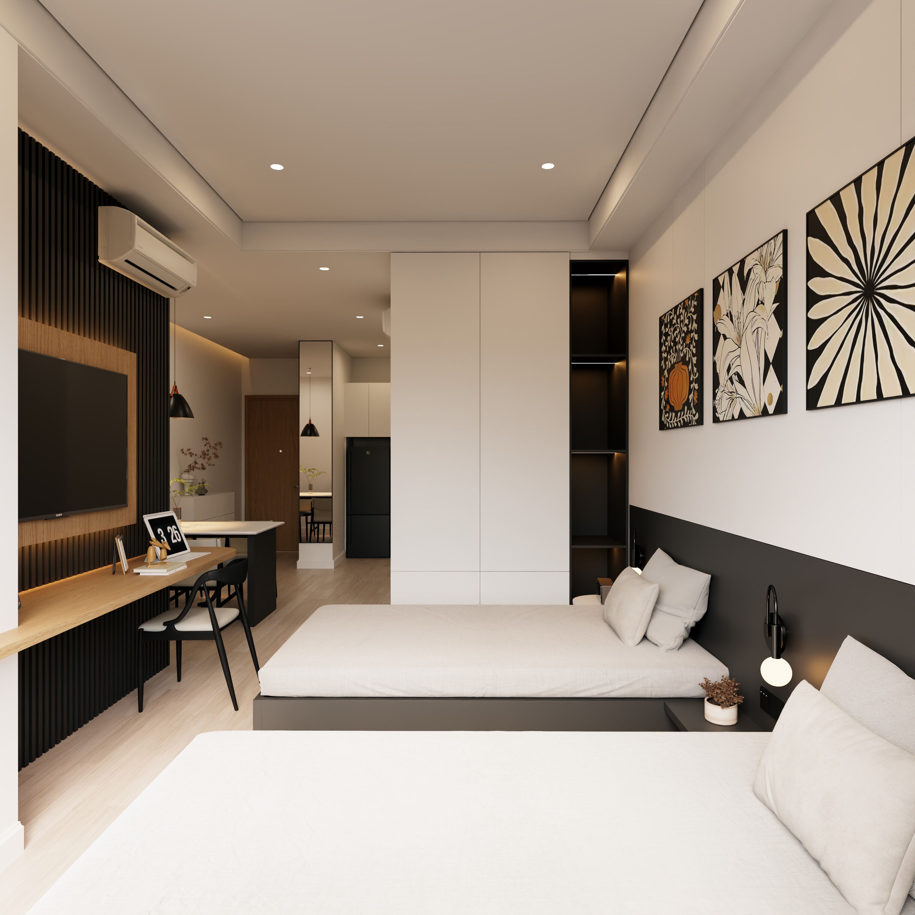 Premier Studio Twin | In-room safe, desk, laptop workspace, blackout drapes