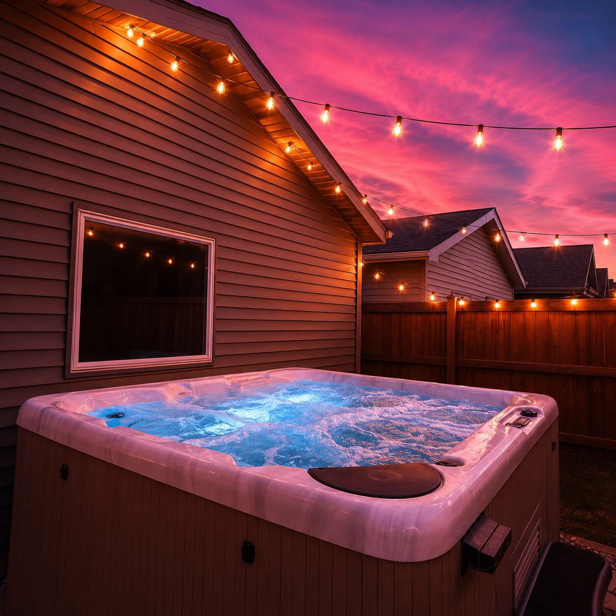 Bain à remous extérieur