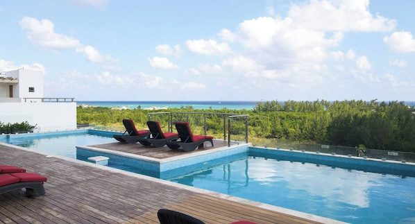 Apartment, 1 Bedroom, Balcony, City View | Pool
