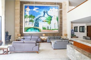 Apartment, 1 Bedroom, Balcony, City View | Living room - 50 Suites Single King (Playa del Carmen)