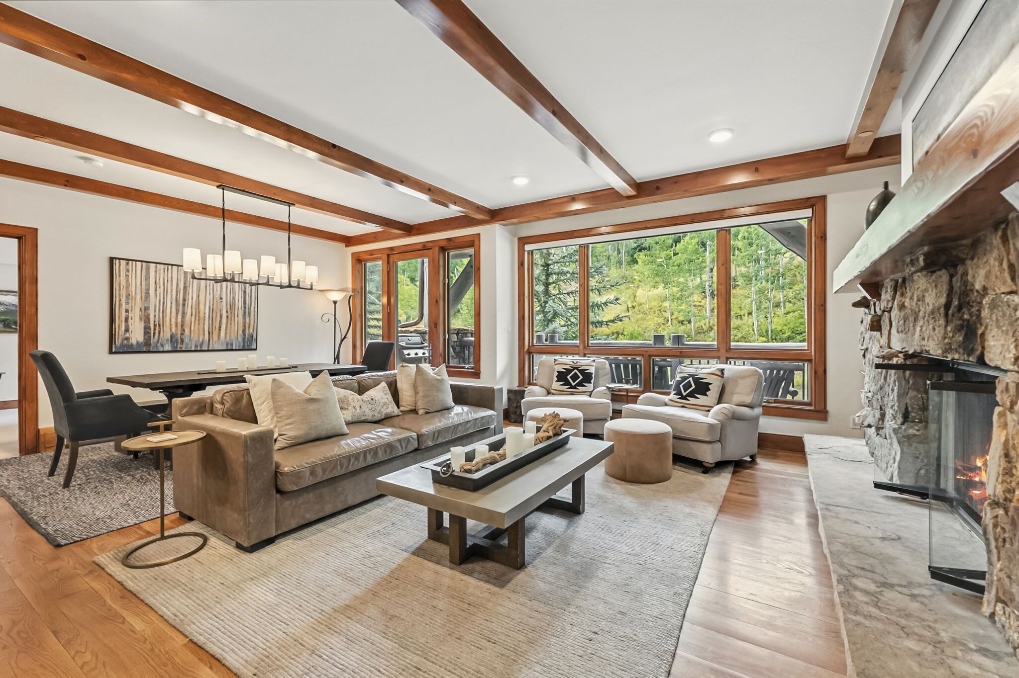 TV, fireplace, offices