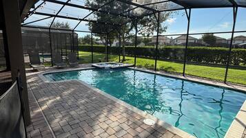 Indoor pool, a heated pool
