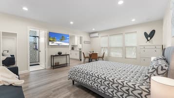 1 slaapkamer, een bureau, gratis wifi, beddengoed