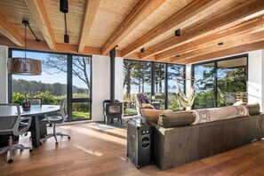 Smart TV, books, stereo