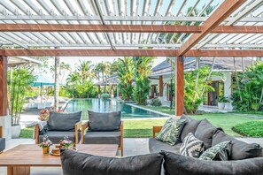 Luxury Villa, Patio, Pool View | Terrace/patio