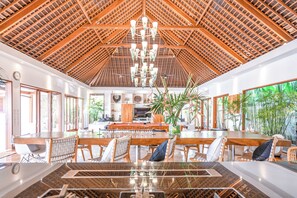 Luxury Villa, Patio, Pool View | Living area | Printers