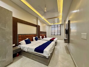 Family Double Room | Soundproofing, WiFi (free), bed sheets - Hotel Vrinda orchid Inn (Vrindavan)