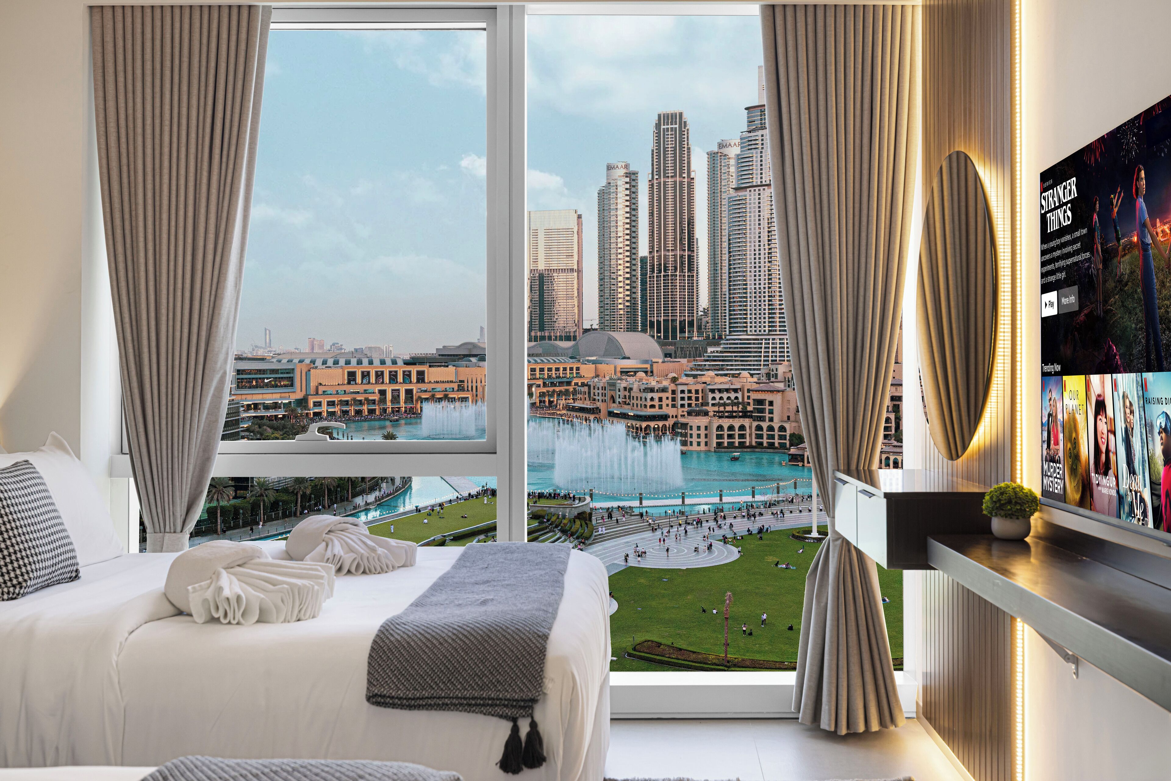 Luxury Apartment, 2 Bedrooms, Private Pool, Lake View | Egyptian cotton sheets, premium bedding, down duvets, Tempur-Pedic beds