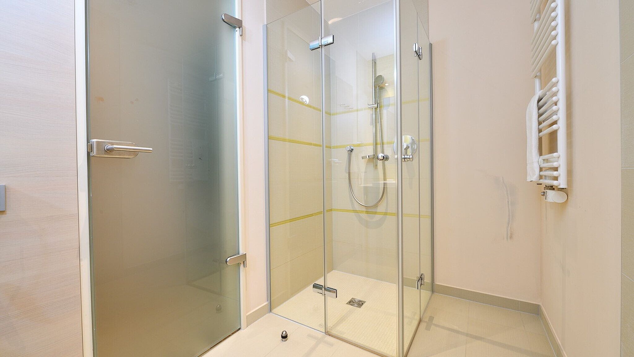 Shower, hair dryer