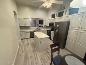 Microwave, oven, stovetop, dishwasher