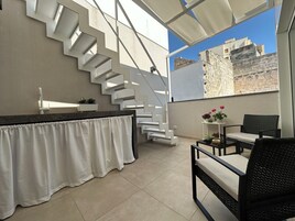 Appartamento Deluxe, 2 camere da letto | Terrazza/patio