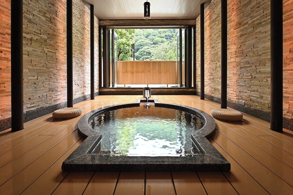 Quarto standard, para não fumantes (Kaede 201) | Banheiro | Banheira e chuveiro separados, banheiras de fontes termais