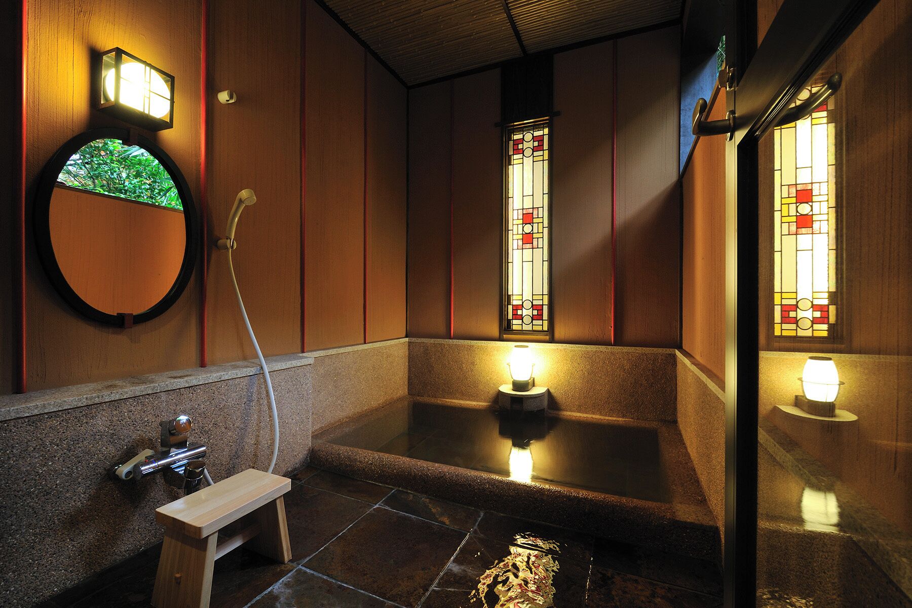 スタンダードルーム山の苺 106 禁煙 | バスルーム | 個別の浴槽とシャワー、温泉浴槽、水圧マッサージシャワー、ヘアドライヤー