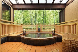 Standard Room Nadeshiko 109, Non Smoking | Bathroom | Separate bathtub and shower, spring water bathtub - Tonosawa Onsen Yamano Chaya Ryokan (Hakone)