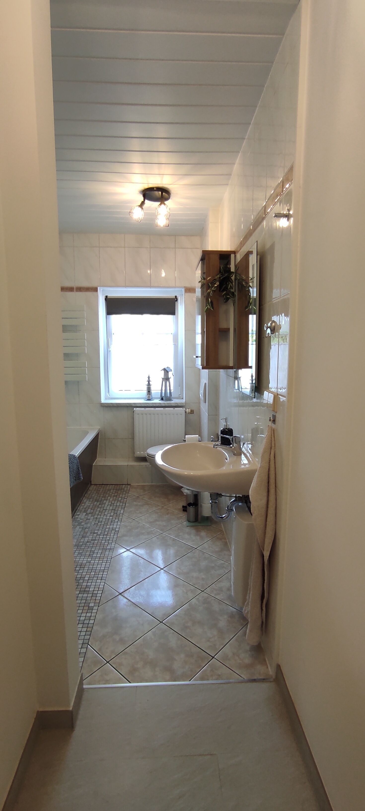 Haartrockner, Handtücher, Seife, Toilettenpapier