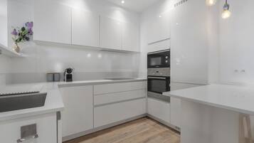 Fridge, oven, dishwasher, electric kettle