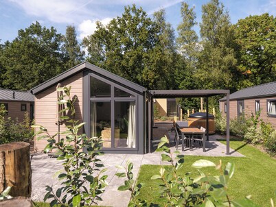 The Doornenburg Lodge offers a comfortable holiday home for 6 people with modern amenities and a private terrace in the Veluwe.