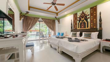 Deluxe Twin Room, Balcony, Pool View | Free WiFi