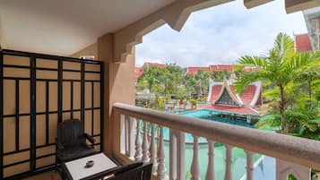 Suite Twin Room Balcony with Pool View | View from room