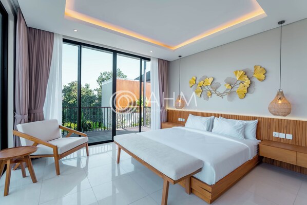 Luxury Villa, 4 Bedrooms, Private Pool | Premium bedding, desk, laptop workspace, iron/ironing board