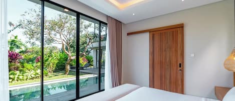 Villa Luxe, 4 chambres, piscine privée | Vue sur le jardin