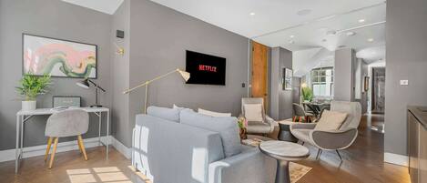 Televisie en een kantoor