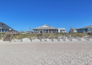 Exterior - La Perla Azul | Oceanfront | Dog Friendly | Hot Tub (North Topsail Beach)