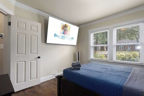 2 bedrooms, iron/ironing board, travel crib, WiFi