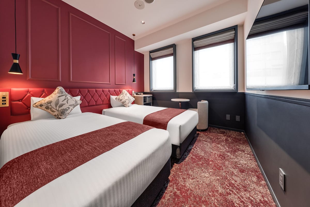 ห้องทวิน, ปลอดบุหรี่ (17sqm) | Wi-Fi ฟรี, ผ้าปูที่นอน