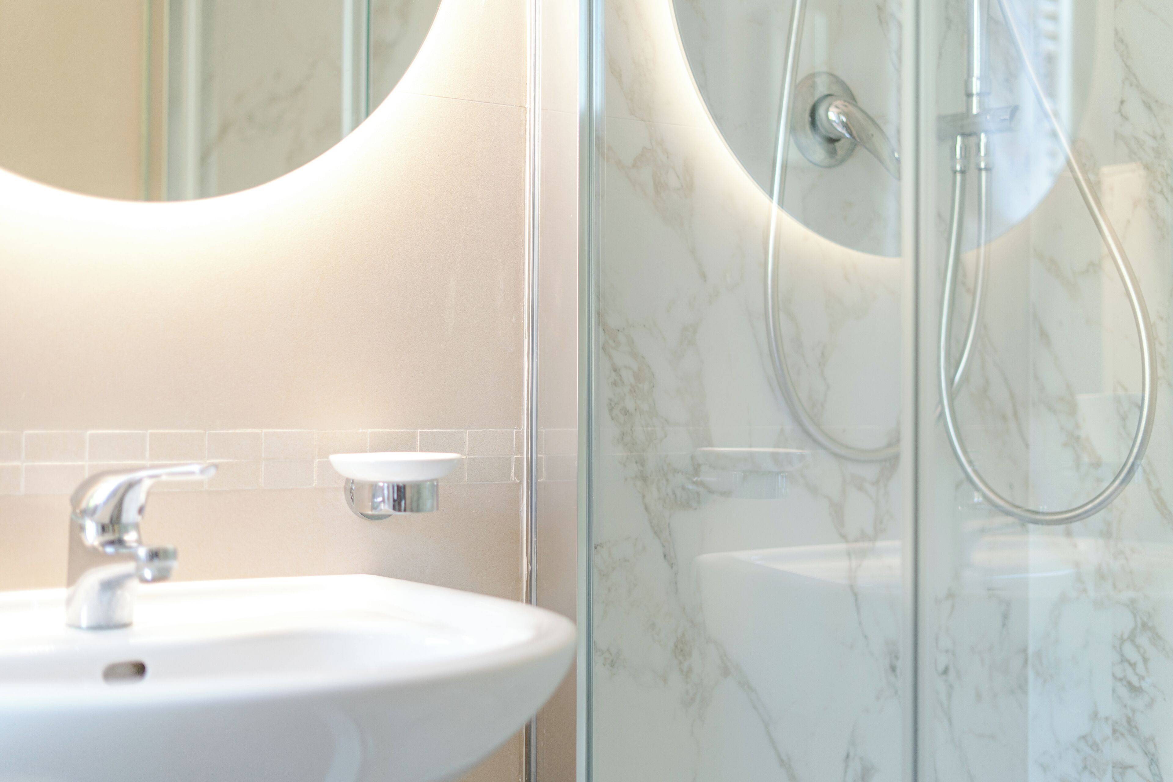 Chambre Supérieure Double ou avec lits jumeaux, vue parc | Salle de bain