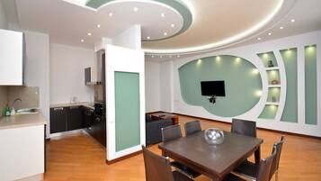 Blackout curtains, iron/ironing board, free WiFi