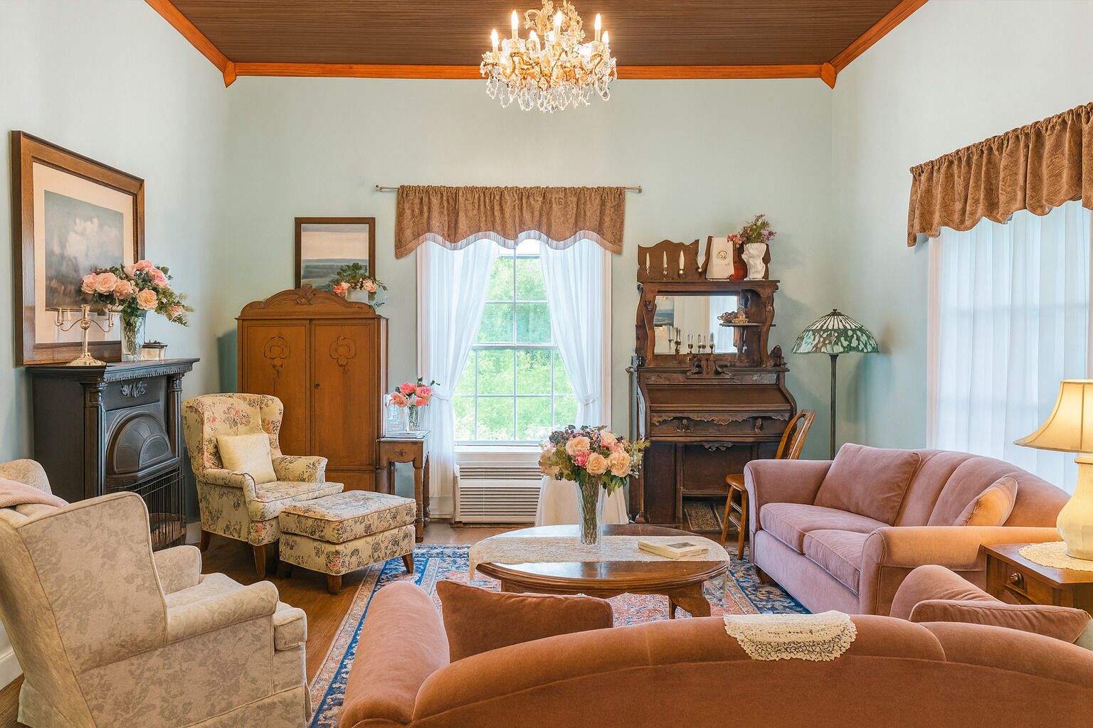 TV connectée, cheminée