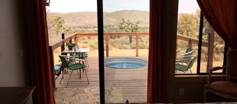 Romantic Yucca Valley Cabin with Hot Tub