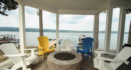 Canandaigua Lake | Beach | Hot Tub | Sleeps 28 | Dock