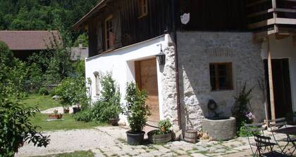 Zirbenholz Ferienhaus mit Sauna, großer Terrasse und eingezäuntem Garten