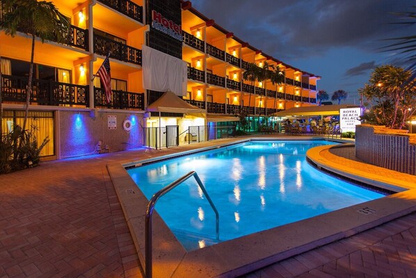 A heated pool