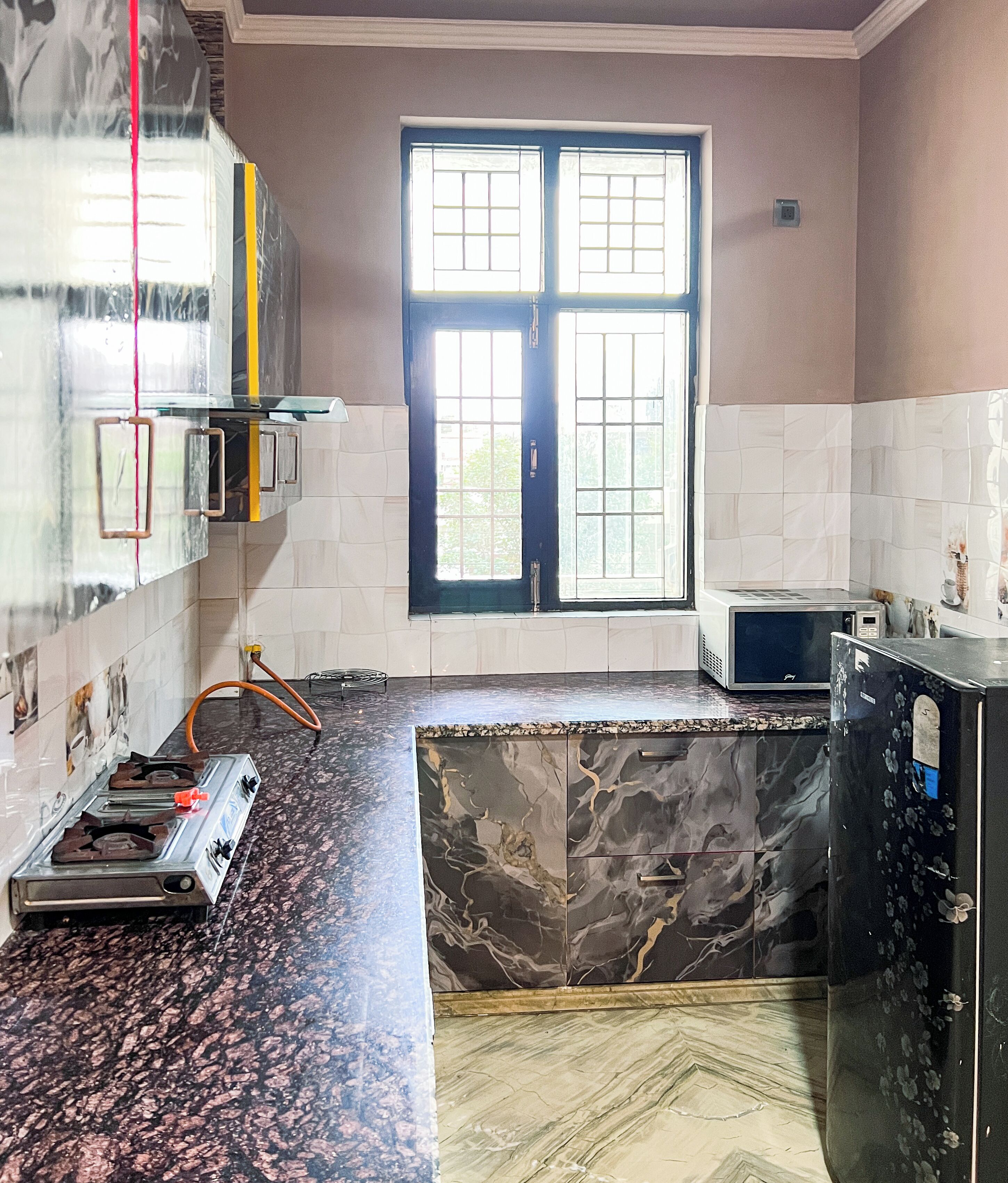 Deluxe Apartment, Balcony, City View | Private kitchen