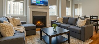 Downtown Sq: Stadium, Casino, Rock Hall, CSU