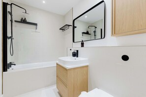 Shower, hair dryer