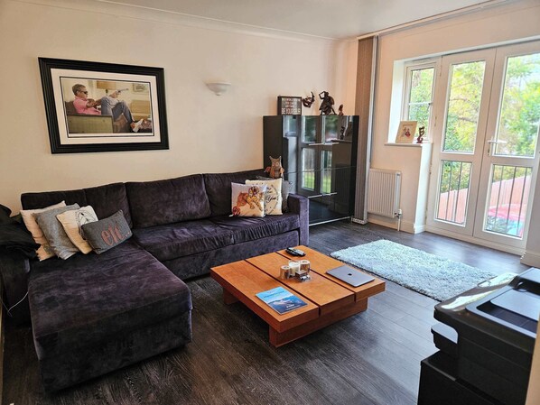 TV, DVD player, stereo