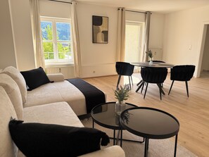 Comfort Apartment, Balcony | Living area | Flat-screen TV