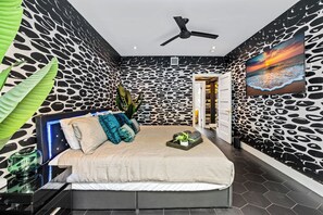 4 bedrooms, iron/ironing board, travel crib, WiFi