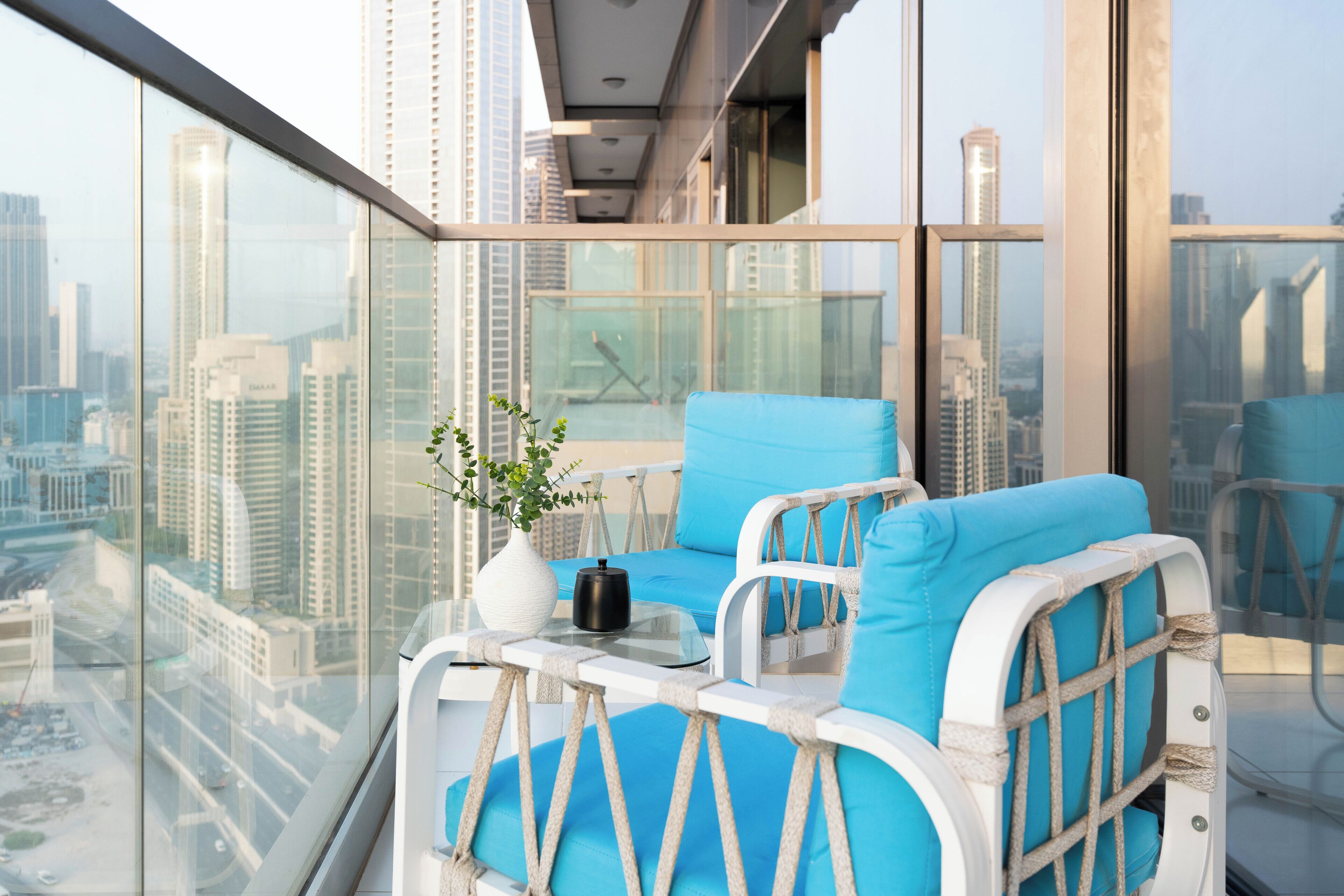 Apartemen Deluks, 2 kamar tidur, balkon | Teras/patio