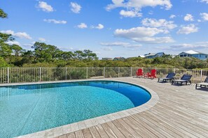 A heated pool