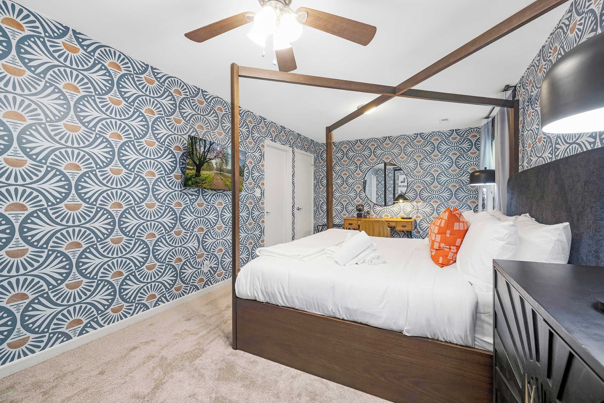 3 sovrum, skrivbord, strykjärn/strykbräda och wi-fi